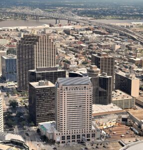 Stanwycks Photography Aerial, New Orleans Skyline in the CBD