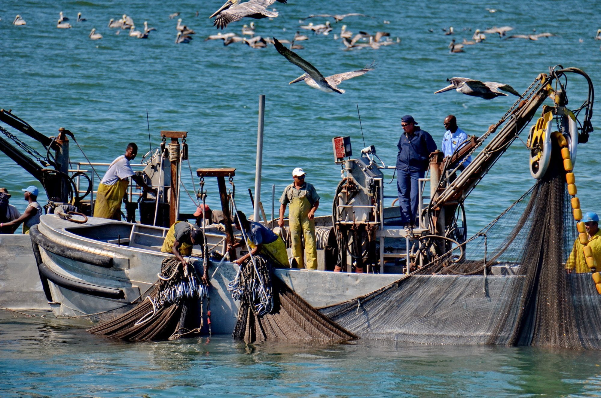 Industrial Photography, Commercial Fisherman in the Gulf