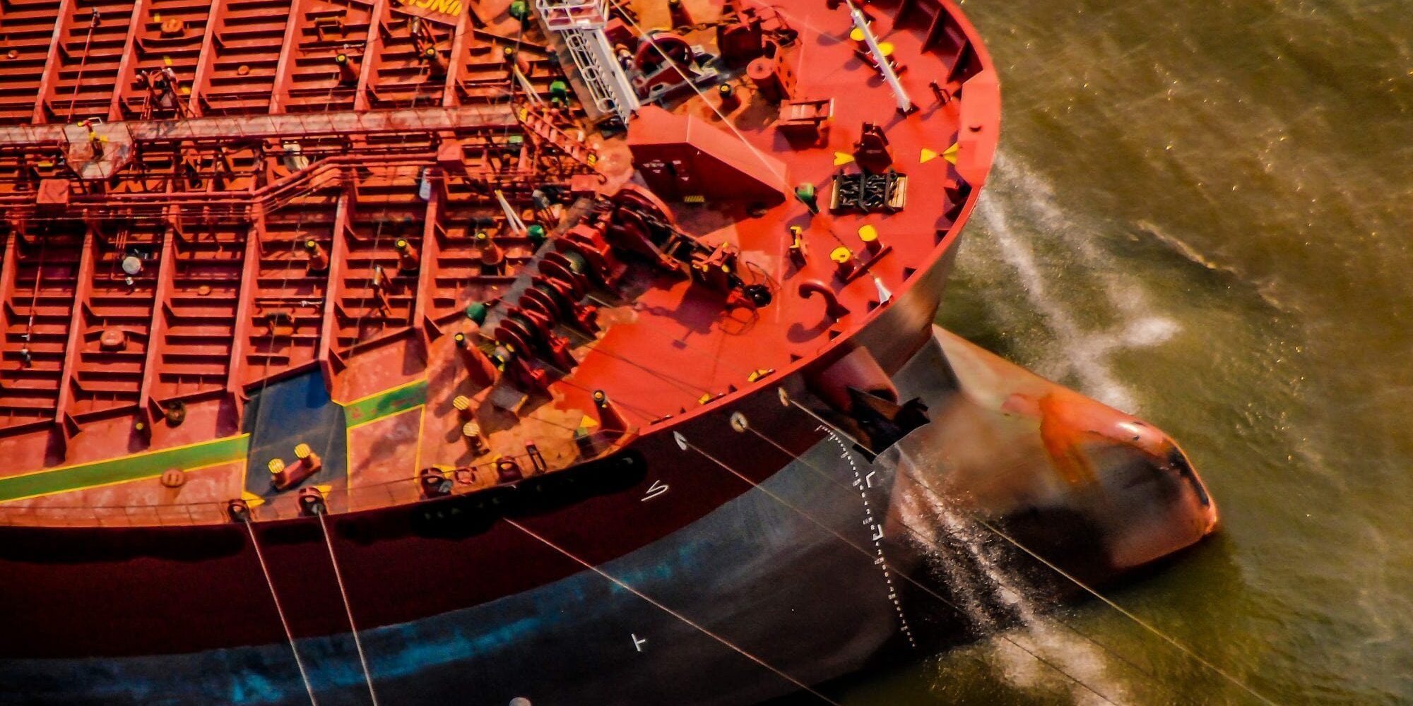 Aerial Photography of Ship